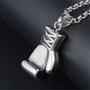 100% Stainless Steel Titanium Steel Boxing Glove Pendant Personality Punk Retro Glove Pendant Necklace