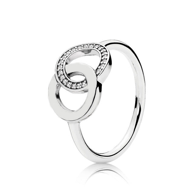 100% Sterling Silver Fashion Shining Zircon Ring (Variety Of Styles To Choose) Couple Ring Gift Jewelry Factory Outlets