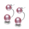 100% genuine pearl earrings 925 sterling silver stud earrings for women fashion stud earringl