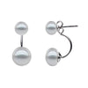 100% genuine pearl earrings 925 sterling silver stud earrings for women fashion stud earringl