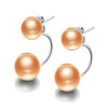 100% genuine pearl earrings 925 sterling silver stud earrings for women fashion stud earringl