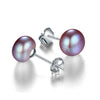 100% genuine freshwater pink pearl earrings fashion jewelry silver stud earrings for women super deal with gift box 2020 new