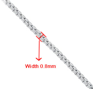 100% real 925 sterling silver box chains choker necklace can use on pendant charm fine jewelry DIY for women girls love Hotsale