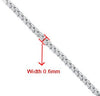 100% real 925 sterling silver box chains choker necklace can use on pendant charm fine jewelry DIY for women girls love Hotsale