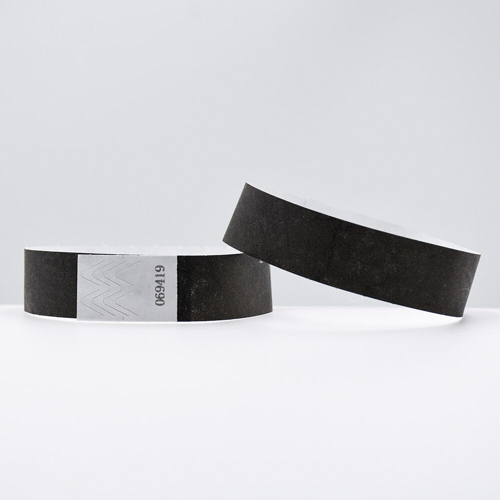 100PCS Tear-Resistant Waterproof DuPont Tyvek Paper Wrist Strap Party Bracelet Multicolored Event Ticket Wristbands