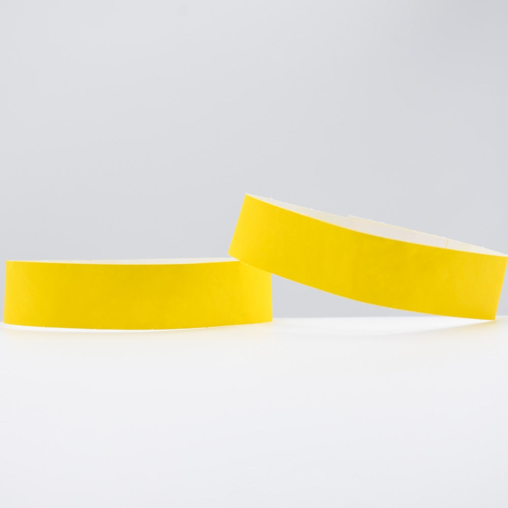 100PCS Tear-Resistant Waterproof DuPont Tyvek Paper Wrist Strap Party Bracelet Multicolored Event Ticket Wristbands