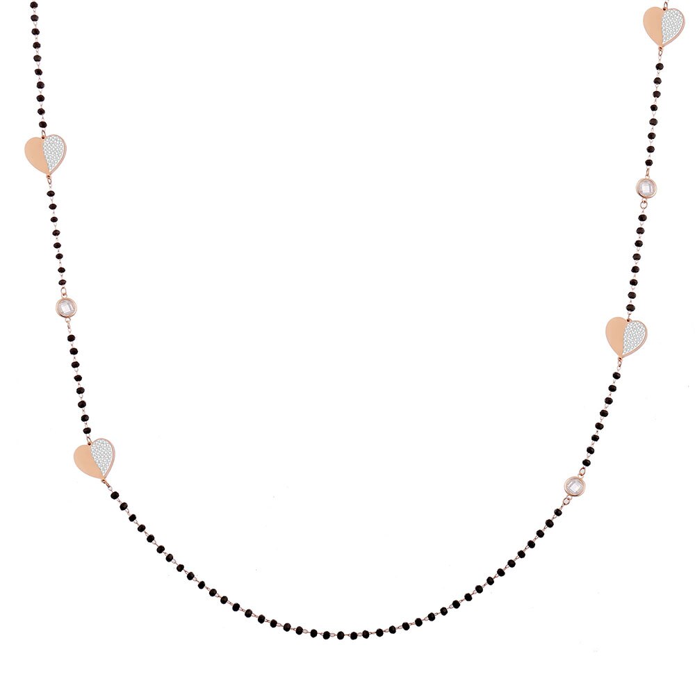 100cm Long Gold Heart Necklaces For Women Multi Use Statement Boho Crystal Beads Necklace Special Design Trendy Jewelry