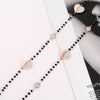 100cm Long Gold Heart Necklaces For Women Multi Use Statement Boho Crystal Beads Necklace Special Design Trendy Jewelry