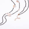 100cm Long Gold Heart Necklaces For Women Multi Use Statement Boho Crystal Beads Necklace Special Design Trendy Jewelry