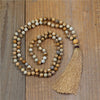 108 mala necklace Handmade 8mm Natural Stone Beaded Necklace with tassel Yoga meditation necklace Gifts Women Religious Jewelry