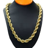 10MM Massive Twisted Chain Yellow Gold Filled Classic Men's Neck Chain 30 Inches Long Chain Necklace Punk Hip hop Accessories