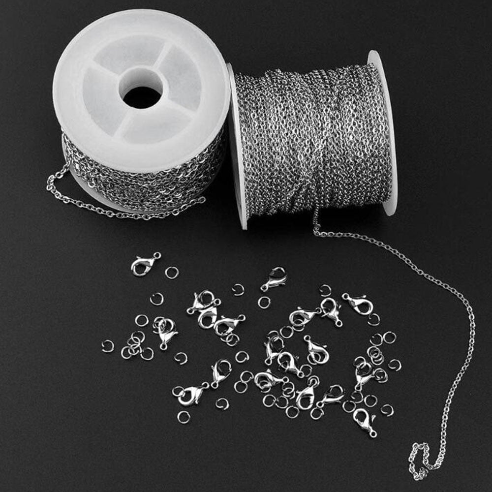 10Meter/Lot  Stainless Steel 1.5/2mm Necklace Link Chain Handmade Crafts Accessories Bracelet Chain DIY  For Jewelry Making