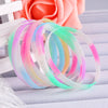 10PCS Child Luminous Silicone Bracelet Candy-Colored Letters Movement Bracelet  Printing Rubber Wrist Strap  Baby Jewelry