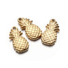 10PCS Gold Silver Color Stainless Steel Jewelry Accessories Pineapple Charms For Jewelry Making Handmade Charm Pendants