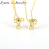 10PCS, Hip Hop Gold Color 3D Coffee Drink Bottle Cup Pendants Necklace For Women Men Charms Jewelry
