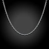 10PCS 925 Stamped silver 1MM circle chain necklace for women party wedding accessories jewelry gifts
