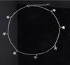 10Pcs/Lot Best-selling 7 Star Short Necklace With Stainless Steel Pentagram Clavicle Chain