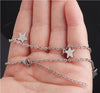 10Pcs/Lot Best-selling 7 Star Short Necklace With Stainless Steel Pentagram Clavicle Chain