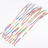 10Pcs/Sets Colorful Rainbow Color Mix Braid Bracelets women girls Jewelry Gift DIY Charm Handmade Rope Bangles Random Color