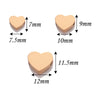 10Pcs Stainless Steel Heart Shape Blank Stamping Pendants Charms DIY For Bracelet Necklace Jewelry Making