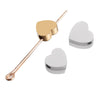 10Pcs Stainless Steel Heart Shape Blank Stamping Pendants Charms DIY For Bracelet Necklace Jewelry Making