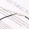 10Pcs  Black Silk Leather Cord Chain Necklace with Lobster Claw Clasp