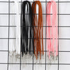 10Pcs/lot 2.7mm Suede Leather Cord Lobster Clasp String Adjustable Braided Rope For Bracelets Necklace DIY Jewelry Making