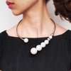 10Pcs/lot Simulated Pearl Torques Choker Necklace For Women Metal Statement Bib Collar Necklace Accessories Jewelry
