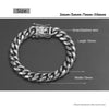 10mm 7mm Wide Classic Punk Cuban Link Stainless Steel Men's Bracelet  Jewelry For Women Bracelets Chains Solid Metal