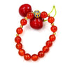 10mm Pure Natural Brazilian Red Agate Sand Golden Beads Bracelet Red Black Agate Couple Beads Crystal Bracelet Men Women Lucky