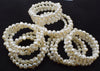 10pcs 3rows pearl white 7-8mm baroque bracelet 7.5inch   beads nature FPPJ