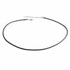 10pcs Black PU Leather Cord Wax Rope Chain Necklace 45cm+5cm Chain DIY Jewelry Pendant Accessories
