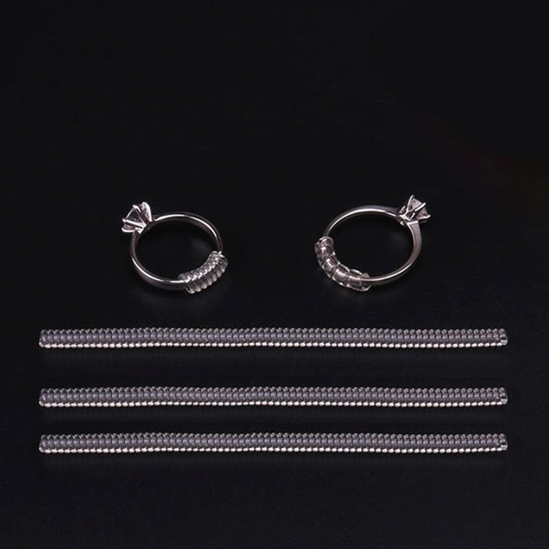 10pcs Ring Size Adjuster Insert Guard Tightener Reducer Resizing Fitter Tools