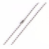 10pcs/lot 2.4mm Stainless Steel Ball Chain Men Necklace Bracelet Keychain Trinket Dog Tag Jewelry Accessories 15cm-75cm