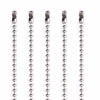 10pcs/lot 2.4mm Stainless Steel Ball Chain Men Necklace Bracelet Keychain Trinket Dog Tag Jewelry Accessories 15cm-75cm
