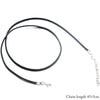 10pcs/lot 50cm 60cm Black Leather Chain Necklace 55cm + 5cm Extension Chain Lobster Clasp DIY Jewelry Accessories  2mm