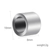 10pcs/lot  8mm X 10mm Cylinder Stainless Steel Charms Beads Jewelry  Supplies