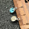 10pcs/lot Birthstone Charms Round 9mm Rhinestones Charms Stainless Steel Charms For DIY Bracelet Necklace Women's Jewelry