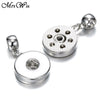 10pcs/lot Snap Jewelry 18mm 12mm Snap Button Accessories Findings Metal Button to Make DIY Snap Bracelet Necklace by yourself