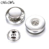 10pcs/lot Snap Jewelry 18mm 12mm Snap Button Accessories Findings Metal Button to Make DIY Snap Bracelet Necklace by yourself