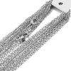 10pcs/lot Width 2mm Cut Rolo Link diy stainless steel Chain Rose Gold/Gold/Steel Cuban Chains Necklaces Pendant