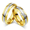 10pcs/lots Wholesale 6mm Couple Ring Stainless Steel Wedding Jewelry Provide Mix Size Silver Gold Color