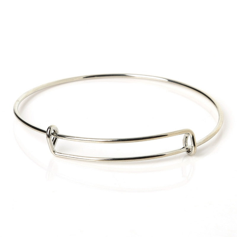 10pcs of Gold Adjustable Bangle Bracelets, Basic Bracelet, Bangle Bracelet Set, Charm Bracelet Base, Wire Bangle Diamete 65mm