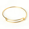 10pcs of Gold Adjustable Bangle Bracelets, Basic Bracelet, Bangle Bracelet Set, Charm Bracelet Base, Wire Bangle Diamete 65mm