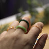 10pcs/set  Colorful Transparent Acrylic Geometric Round Marble Pattern Ring Resin Acetate Board Rings for Women Girls Jewelry