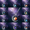 11 Types Fantasy Shinning Moon Long Necklace Women Cool Time Gem Pendant Necklaces for Women Neckless Jewelry
