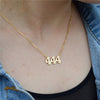 111 222 333 444 555 777 888 999 666 Devil Necklace Stainless Steel Angel Number Necklaces Pendant Charms Minimalist Jewelry
