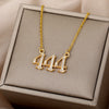 111 222 333 555 666 777 888 999 444 Angel Number Necklaces For Women Cubic Zirconia Necklace Pendant Vintage Jewelry collier