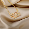 111 222 333 555 666 777 888 999 444 Angel Number Necklaces For Women Cubic Zirconia Necklace Pendant Vintage Jewelry collier