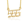 111 222 333 555 666 777 888 999 444 Angel Number Necklaces For Women Cubic Zirconia Necklace Pendant Vintage Jewelry collier